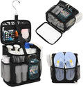 CUBETASTIC Shower Caddy Portable Mesh Shower Tote for Bathroom, Gym, Travel, Camping - Quick Dry Hanging Organizer Toiletry Bag with Handle for College Dorm Room, Men & Women