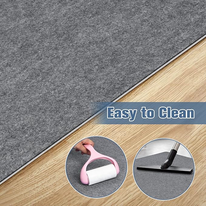Placoot Office Chair Mat for Hardwood Floor, 55"x35" Computer Chair Rug, Under Desk Mat, Large Anti-Slip Floor Protector for Home Office