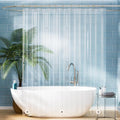 Titanker Plastic Shower Curtain Liner, Clear Shower Liner PEVA 72x75 Lightweight Waterproof Shower Curtains for Bathroom with Magnets and Rustproof Grommets
