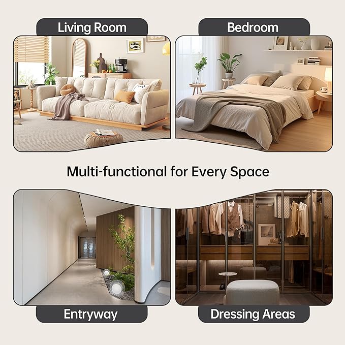 VKNOW End of Bed Bench, 51.8” Upholstered Bedroom Bench Indoor Bench with Solid Wood Frame, Modern Entryway Bench with Arms for Bedroom Living Room, Beige