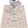 Office Chair Mat for Hardwood Floor & Tile Floor,36"x48" Heavy Duty Desk Chair Mat for Hard Floors, Under Desk Rug for Rolling Computer Chair,Anti Slip,Low Pile Carpet Floor-Pink Flowers