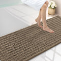 Smiry Bathroom Rugs Mat 70x24, Extra Soft Absorbent Chenille Bath Rugs, Non Slip Rubber Backing Machine Washable Quick Dry Bath Mats for Bathroom Floor, Tub, Shower, Home Decor Accessories, Camel
