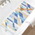 Non Slip Shower Mat Bathtub Mat, 39x16 Inch Extra Long Shower Mats for Inside Shower, Quick Drying PVC Loofah Shower Mat for Bathtub, Bathroom, Home, Hotel, Kitchen,Wet Areas