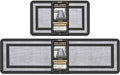 Mattitude Kitchen Mats Set of 2 Cushioned Rugs 0.47 inch Thick Anti-Fatigue Mats for Kitchen Floor,Waterproof Non-Slip Mats and Rugs Set for Office,Floor,Laundry 17.3"×29"+17.3"×59",Black