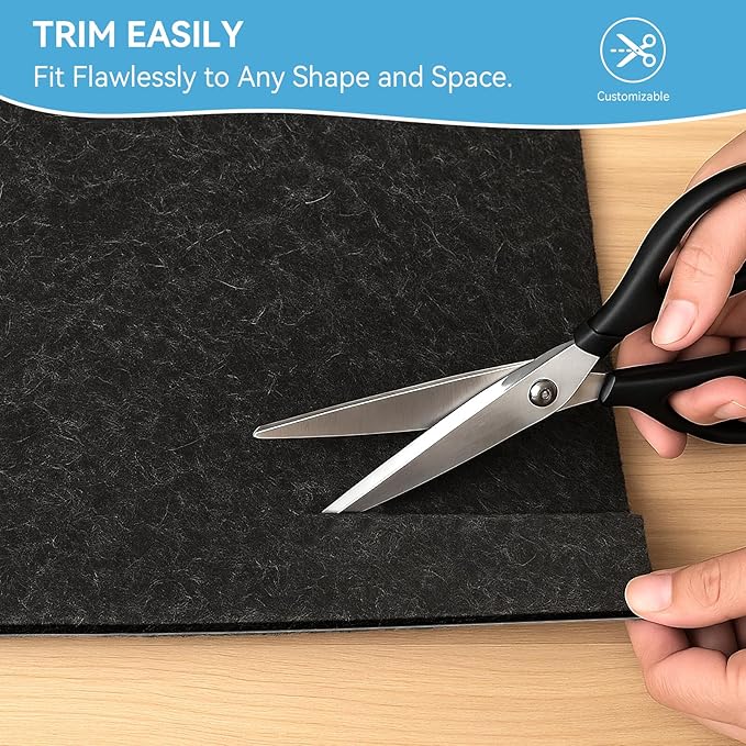 Warmstar 10x14 FT Non Slip Rug Pad,100% Waterproof Felt Rug Pad for Hardwood Floors,1/8” Thick Soft Carpet Pad with Natural Rubber Backing, Secure Grip & Floor Protection