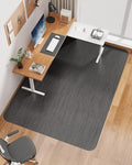 Blvornl Ultra Large Office Chair Mat for Hardwood Floor, Rolling Chair Mat for Hard Wood, Large Anti-Slip Hard Floor Protector, Heavy Duty Computer Desk Rug for Office and Home 47.2"*60" Black