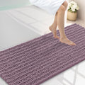 Smiry Bathroom Rugs Mat 59x24, Extra Soft Absorbent Chenille Bath Rugs, Non Slip Rubber Backing Machine Washable Quick Dry Bath Mats for Bathroom Floor, Tub, Shower, Home Decor Accessories, Deep Plum