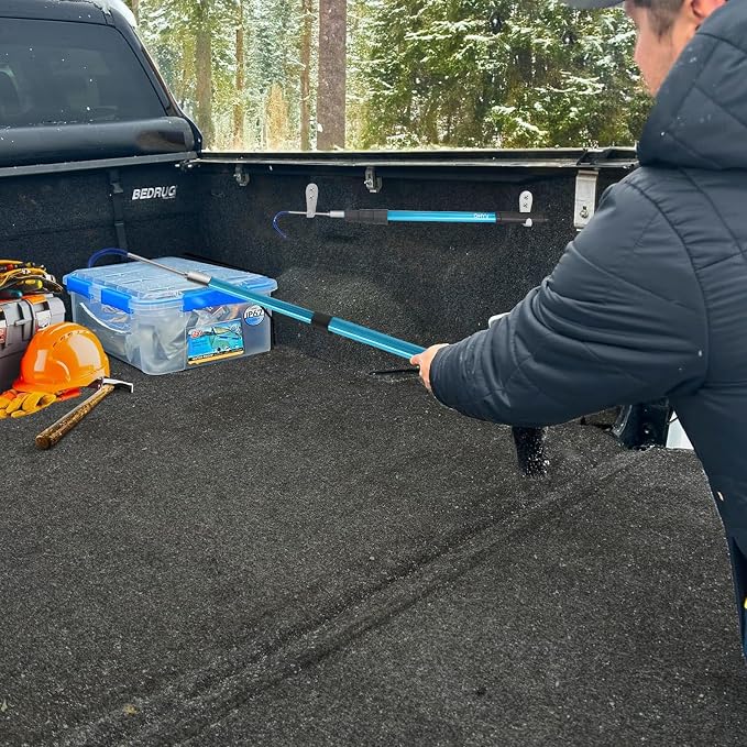6FT Truck Cargo Grabber Telescoping Truck Bed Retriever Tool Multi-Use Truck Bed Tool Truck Accessori Extendable Reaching Tool Suited for Pickup Trucks SUVs Trailers RVs Boats Garages or Homes