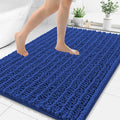 Smiry Bathroom Rugs Mat 48x32, Extra Soft Absorbent Chenille Bath Rugs, Non Slip Rubber Backing Machine Washable Quick Dry Bath Mats for Bathroom Floor, Tub, Shower, Home Decor Accessories, Royal Blue