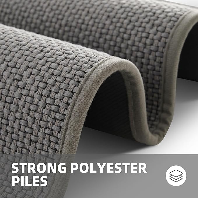 Kitchen Mats for Floor - Kitchen Rugs Non Slip Washable 20"x71", Grey