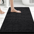 Bcoimo 30x20 Chenille Bath Mat – Non-Slip with Backing Bath Rug Ultra-Absorbent and Machine Washable Bathroom Mat Quick-Dry Design. Ideal for Bathroom Shower and Tub Areas