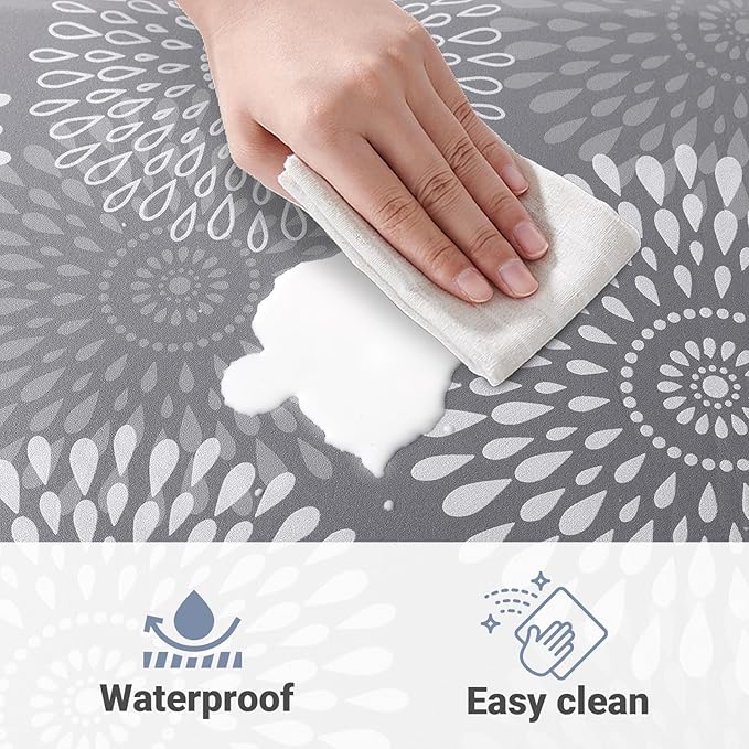 LuxStep Kitchen Mat Waterproof Kitchen Rugs for Floor Cushioned Anti-Fatigue Mat Non-Slip Standing Desk Mat Comfort Floor Mats for House Sink Office 20" x 39"-4/5 Inch Grey