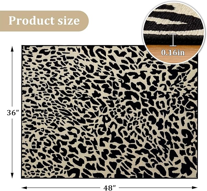 Office Chair Mat for Hardwood Floor, 48"x36" Easy Glide Computer Desk Mat Protector for Rolling Chair Under Desk Rug Nonslip Backing, Machine Wash, (Modern)