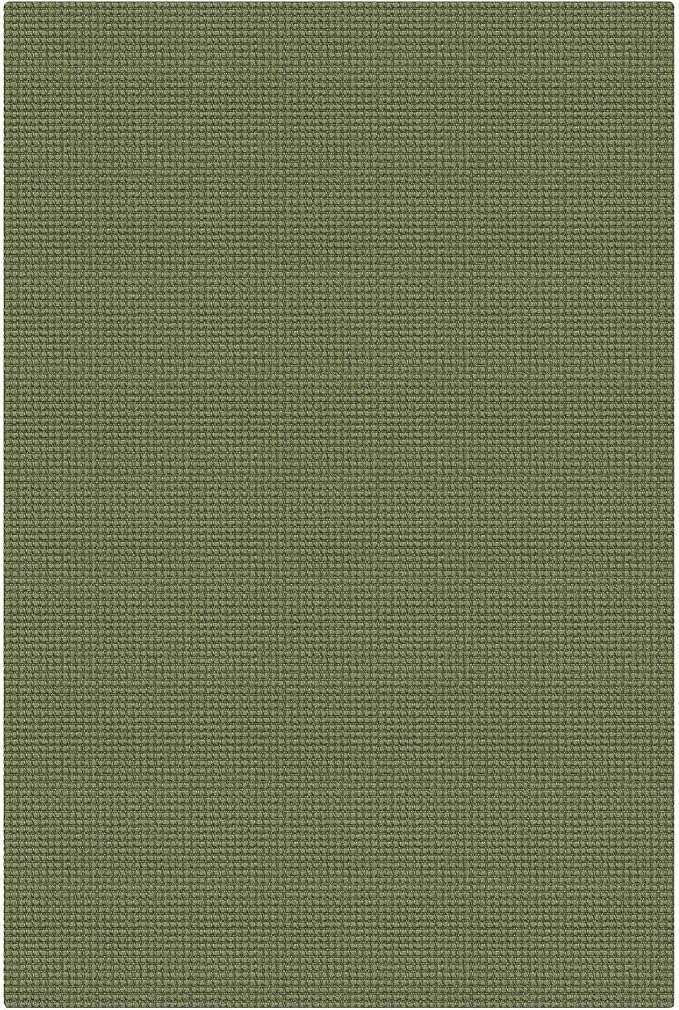 KOZYFLY Washable 4x6 Entry Woven Area Rug, Braided Throw Rugs for Entryway, Non Slip Door Mat Indoor Entrance, Front Porch Carpet for Foyer, Kitchen, Bedroom, Living Room, Olive Green/Earthy Green