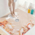 Square Shower Mat Non Slip: 27x27 Inch Extra Large Shower Mats with Drain Hole in Middle -Anti Slip Shower Mats for Inside Shower -Loofah Shower Floor Mat Bath Mat for Shower Stall Bathtub Elderly