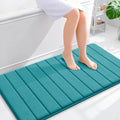 OLANLY Memory Foam Bath Mat 44x24, Super Soft Absorbent Bathroom Rugs, Quick Dry, Machine Washable Shower Floor Rugs, Bathmat Carpet, Bathroom Home Decor Accessories, Deep Lake
