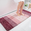 OLANLY Large Bathroom Rugs Mat 45x27, Extra Soft Absorbent Microfiber Bath Rugs, Rubber Backing, Quick Dry, Machine Washable Bath Mats for Bathroom Floor, Tub and Shower, Home Decor Accessories, Red