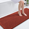 OLANLY Bathroom Runner Rugs 59x24, Soft Absorbent Chenille Bath Rugs, Rubber Backing Quick Dry, Machine Washable Long Bath Mats for Bathroom, Tub and Shower, Home Decor Accessories, Rustic Terracotta