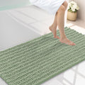 Smiry Bathroom Rugs Mat 44x24, Extra Soft Absorbent Chenille Bath Rugs, Non Slip Rubber Backing Machine Washable Quick Dry Bath Mats for Bathroom Floor, Tub, Shower, Home Decor Accessories, Sage Green