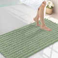 Smiry Bathroom Rugs Mat 40x24, Extra Soft Absorbent Chenille Bath Rugs, Non Slip Rubber Backing Machine Washable Quick Dry Bath Mats for Bathroom Floor, Tub, Shower, Home Decor Accessories, Sage Green