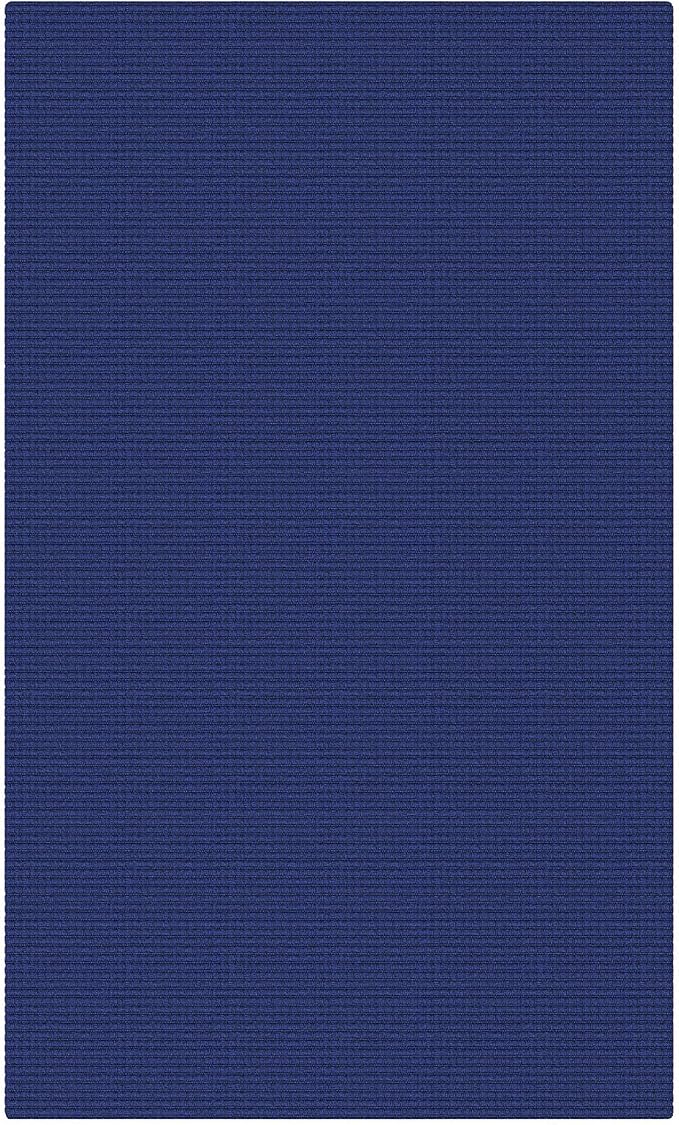 KOZYFLY Washable 3x5 Entry Woven Area Rug, Braided Throw Rugs for Entryway, Non Slip Door Mat Indoor Entrance, Front Porch Carpet for Foyer, Kitchen, Bedroom, Living Room, Royal Blue/Navy