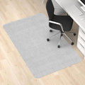 Blvornl Office Chair Mat for Hardwood Floor, 36"x 48" Desk Computer Chair Mat for Hard Wood and Tile Floor, Large Anti-Slip Hard Floor Protector Rolling Chair Mat, PVC Mat Desk Rug Light Grey