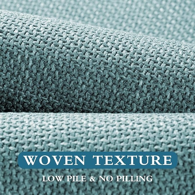 YIHOUSE Blue Bathroom Rug Sets 3 Piece, Bathroom Mat Quick Dry, Thin Bath Rug Set,Absorbent Bath Mat for Bathroom Non Slip Washable for Toilet and Floor