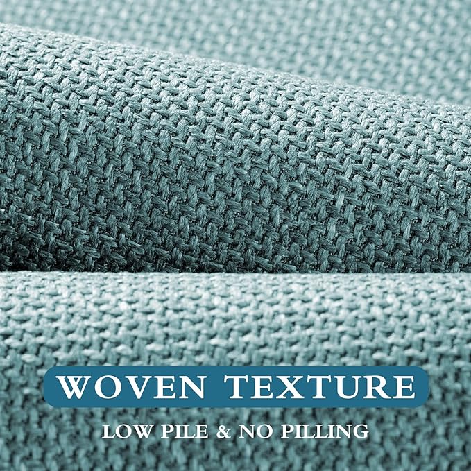 YIHOUSE Blue Bathroom Rug Sets 2 Piece, Bathroom Mat Quick Dry, Thin Bath Rug Set,Absorbent Bath Mat for Bathroom Non Slip Washable for Toilet and Floor