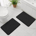 Bcoimo Bathroom Rug Set, Chenille Bathroom Rugs, Absorbent Non Slip Plush Bath Mats, Machine Washable Fast Drying Floor Mats for Tub, Shower, Sink, Vanity