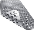 Yimobra Bathtub Mat Non Slip, Super Strong Suction Cups, 28"X16" Long Shower Mat with Drain Holes, Machine Washable Fast Draining Bath Mats, Bathroom Essentials,Gray