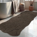 BSICPRO Large Bathroom Rugs Runner, 24x59 Inches Long Bath Mats Non Slip, Soft Absorbent and Quick Dry Microfiber Bath Rugs for Bathroom Decor, Machine Washable (Latte)
