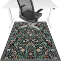 Office Chair Mat for Hardwood Floor & Tile Floor,36"X 48" Heavy Duty Desk Chair Mat for Hard Floors, Under Desk Rug for Rolling Computer Chair,Anti Slip,Low Pile Carpet Floor Protector-Green Grass