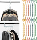 Mr. Pen- Space Saving Hangers, 16 pcs, 360° Rotating Hooks, Magic Cascading Hanger Organizer with 5 Enclosed Slots, Closet Organizers and Storage for Clothes, College Dorm Room Essentials