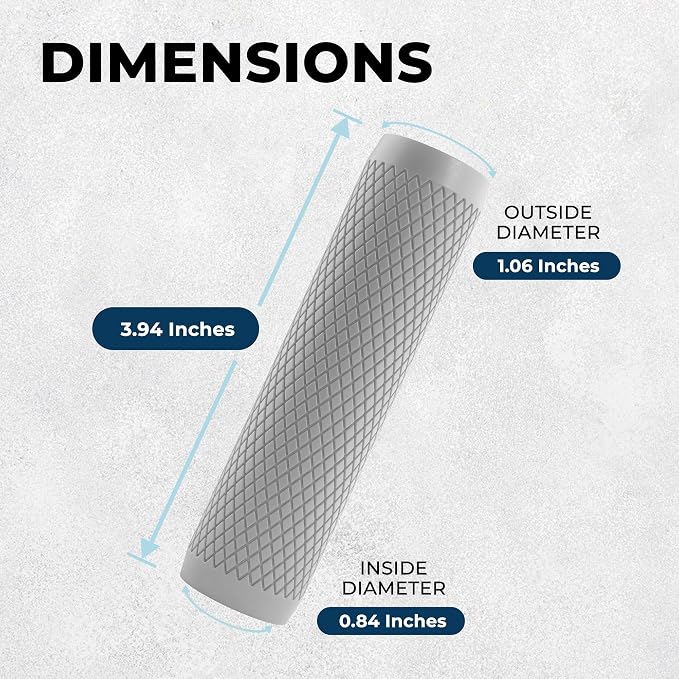 HammerHead Showers® Shark Skin Grip Compatible for HammerHead Showers 1-Spray Handheld Shower Head – Slip-Free Grip for Handheld Shower Head for Elderly or Kids – Handshower Silicone Grip