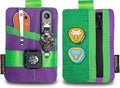 VIPERADE VE15 Small EDC Pouch, Pocket Organizer, EDC Pocket Pouch with DIY Patches Area, EDC Pocket Organizer Wallet for Cards, Small Tool Pouch for EDC Gears