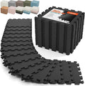 AIRHOP 18 PCS Gym Floor Mat, EVA Foam Puzzle Gym Mat, High-Density Interlocking Foam Floor Tiles for Home Gym, Play Workout Garage Kitchen Flooring 12.6"x12.6"x0.4"