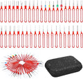 Terminal Removal Tool Kit 41 Pcs Depinning Tool Electrical Connector Pin Removal Tool Kit Pin Extractor Tool Set Wire Terminal Release Tool for Automotive Car Household Devices - Red