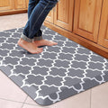 WISELIFE Anti Fatigue Floor Mat - 4/5 Inch Thick Kitchen Mat Non Slip Waterproof Heavy Duty Ergonomic Comfort Mat Durable for Home, Office, Sink, Laundry,(22" x 36", Grey)
