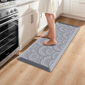Mattitude 4/5 Inch Kitchen Mat, 17.3x39in Heavy Duty Ergonomic Comfort Foam Standing Desk Mat, Waterproof Non-Slip Standing Mats and Rugs for Kitchen, Office, Grey