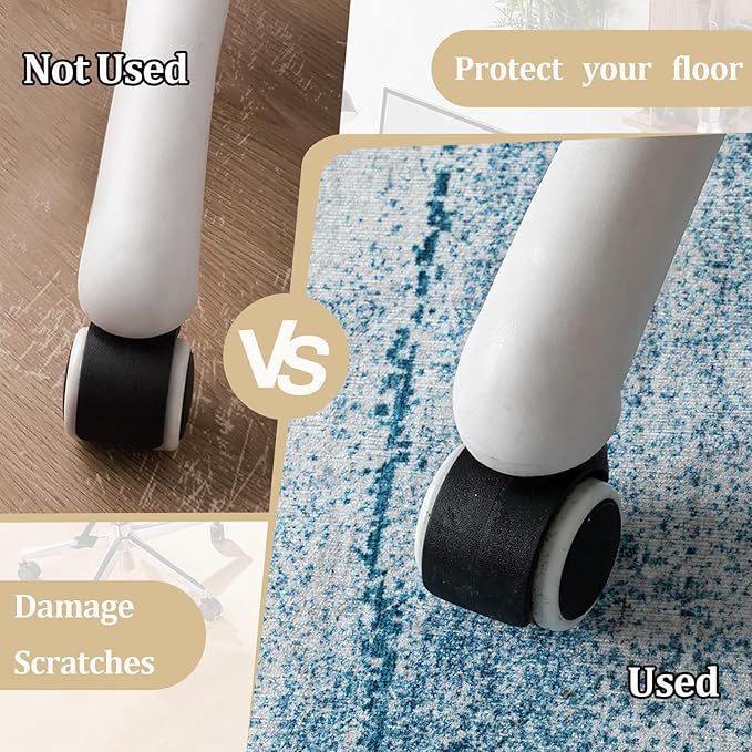 Office Chair Mat for Hardwood Floor, 72"x48" Easy Glide Computer Chair Mat Protector for Rolling Chair Under Desk Rug Nonslip Backing, Machine Wash