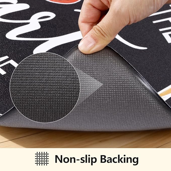 Yamaziot Anti Fatigue Kitchen Rug Set of 3, Non-Slip Waterproof Farmhouse Cushioned Comfort Standing Floor Mat for Kitchen, Office, Sink, Laundry