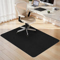 Sycoodeal Office Chair Mat for Hardwood Floor,Slip Resistant Floor Mat for Office Computer Gaming Chair,Heavy Duty Floor Protector for Rolling Chairs,Easy to Clean,Black(36"x55")