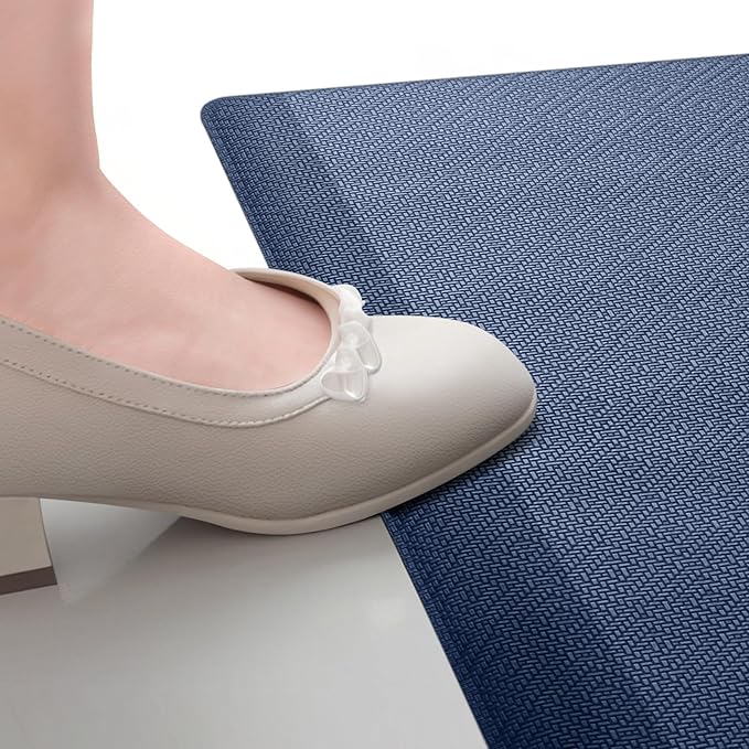 Mattitude Kitchen Mat Cushioned Anti-Fatigue Floor Mat Water Resistant Non-Slip Mats and Rugs Standing and Comfort Desk Mats for House Sink Office Laundry (Blue, 17.3"x39")