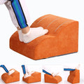 Foot Rest for Under Desk at Work.Multifunctional 3-Tier Foot Stool,with Washable Footrest.for Under Desk,Office Chair Gaming Chair & Sofa,Leg Elevation Pillow,Supports Posture (Orange)