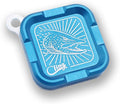 Cling Fishing Products Mag Grab® Mini – Compact Magnetic Fly Holder/Fly Patch & Organizer for Fly Fishing Vest, hat, Waders and Fishing Packs (Toothy Trouble, Blue)