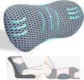 kasney Lumbar Support Pillow, Back Pillow for Low Back Pain Relief, Ergonomic Streamline Car Seat, Office Chair, Recliner and Bed (Gray)