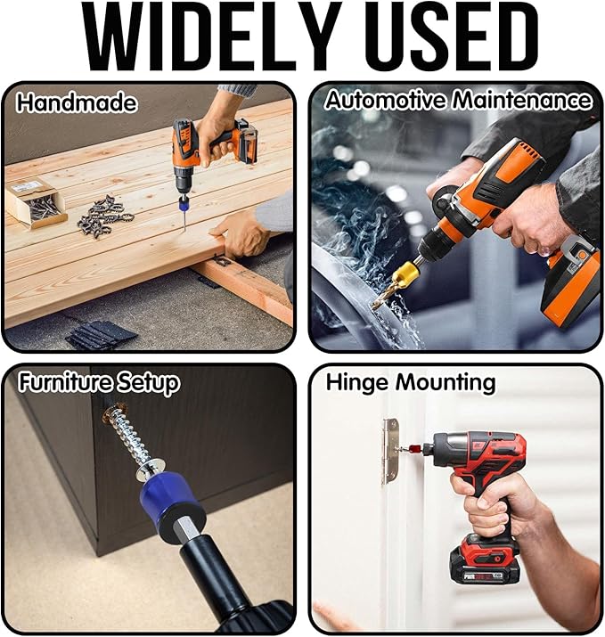 3Pcs Screwdriver Head Magnetic Ring, Screw Ring Set Removable Household Tool for Drills| Universal Bit Holder for Hex Screwdrivers & Power Bits | Alloy Screw Holder for DIY Repair