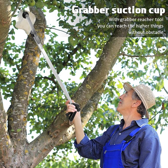 Sabary 2 Pcs 34 Inch Suction Cup Grabber Reacher Heavy Aluminum Trash Pick up Stick, Long Handy Aids Nonslip Claw Reach Tool for Elderly Pick up Trash Arm Extension Litter Picker(Black)