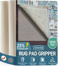Veken 7x10 Ft Rug Pad Gripper for Hardwood Floors, Non Slip Rug Pads for Area Rugs, Thick Rug Grippers for Tile Floors, Under Carpet Anti Skid Mat, Keep Your Rugs Safe and in Place