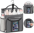 Attmu Shower Caddy Portable, Hanging Shower Bag for Dorm Room College, Large Capacity Quick Dry Mesh Tote Bag for Travel Camping Essentials (Gray)
